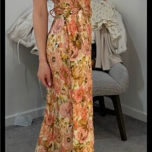 Floral Maxi Dress with Belt